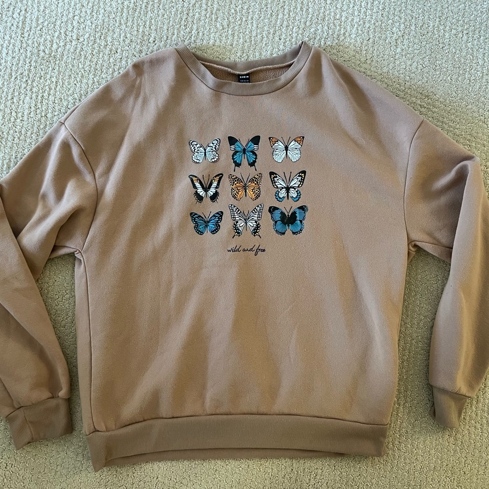 Shein butterfly sweatshirt